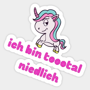 Unicorn that is totally cute Sticker